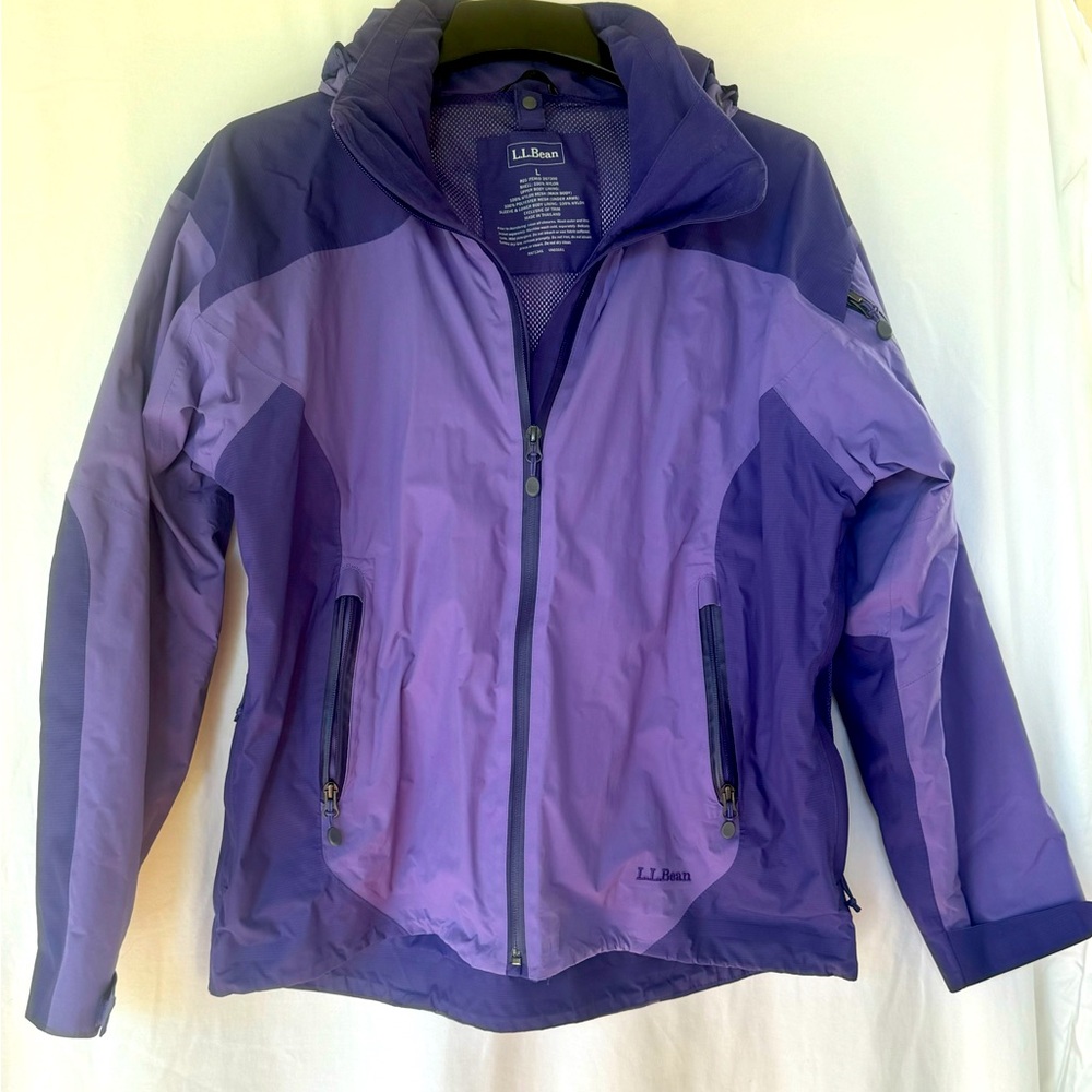 LL Bean 3 in 1 Challenger Colorblock jacket Purple
